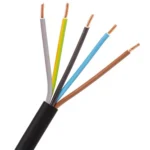 Kabel pevný CYKY-J 5×1,5 PVC černý (balení 100 m)