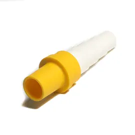 Žltá redukovaná spojka pre potrubie alebo hadicu na odvod kondenzátu Rodigas